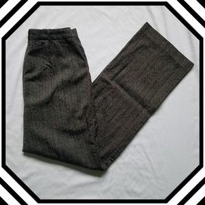 Wool Blend  Pants, Gray With Maroon Stripes